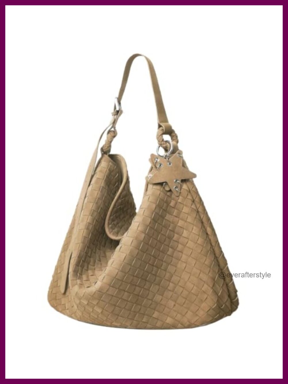 Frosted Vegan Hobo Shoulder Bag Slouchy Crossbody Tote Fits 15" Laptop
